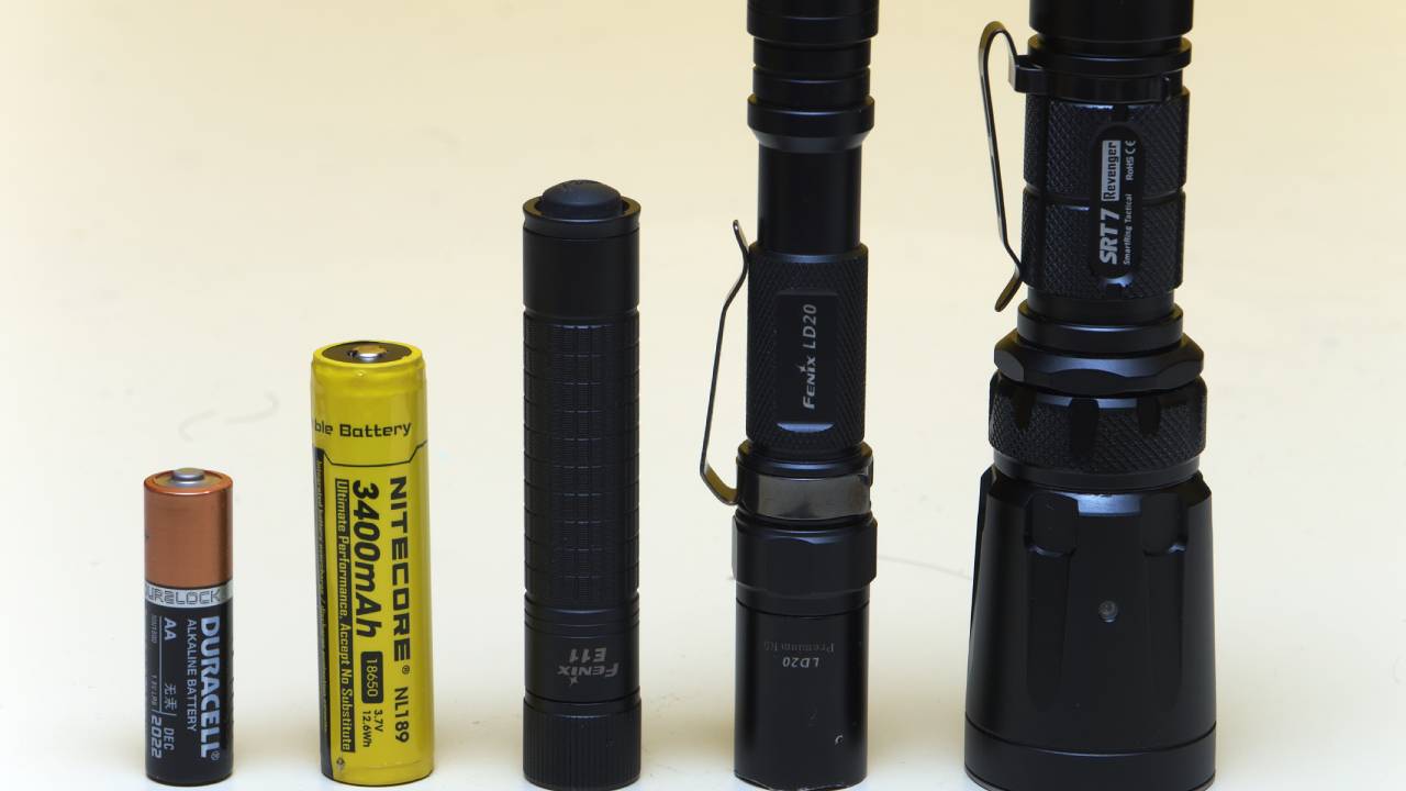 flashlights and batteries