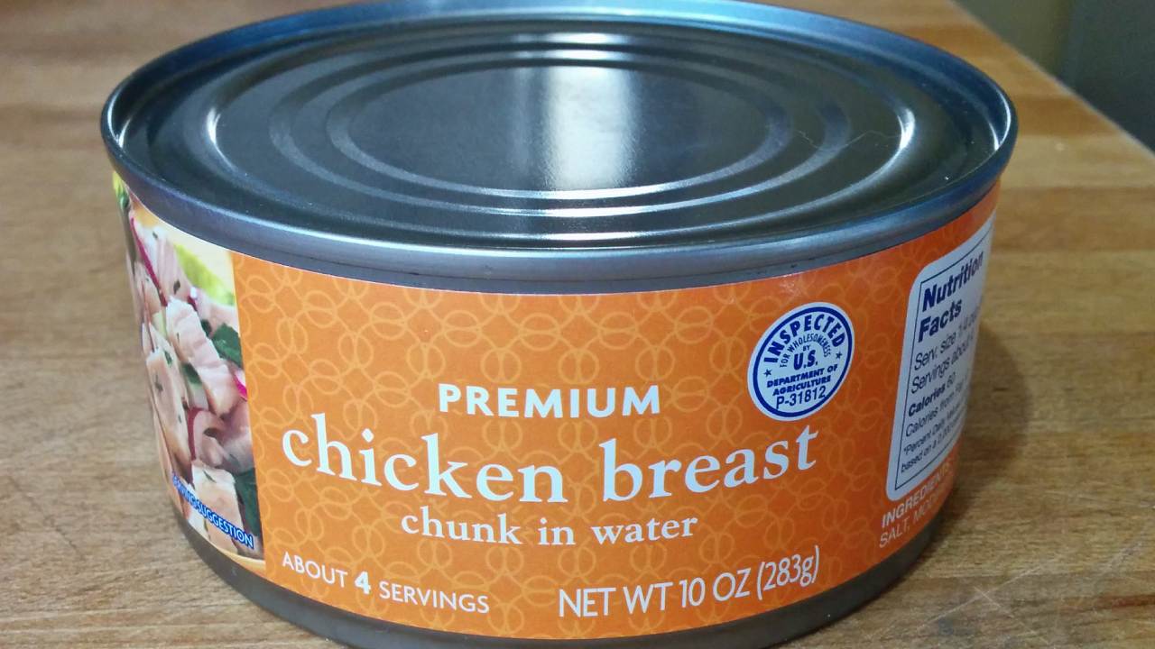 Canned chicken