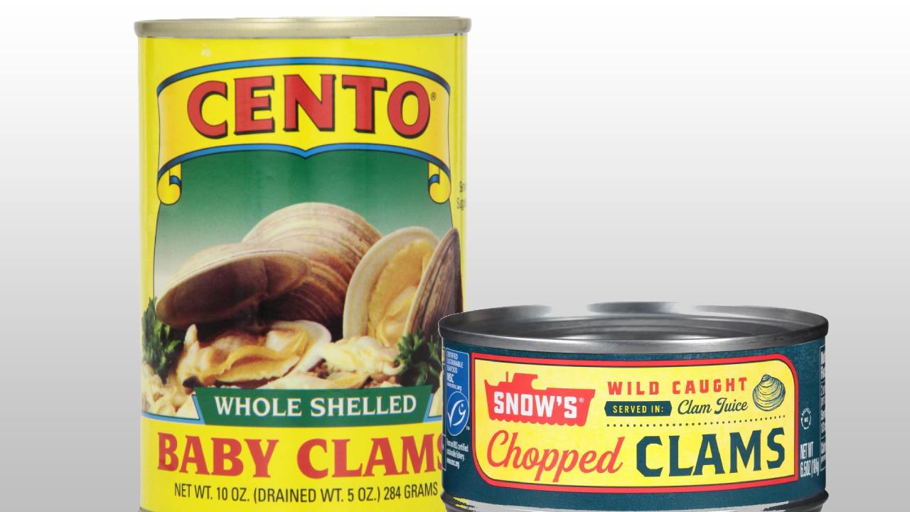 canned clams