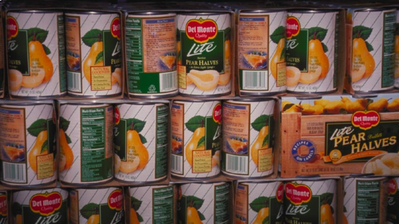 Canned pears