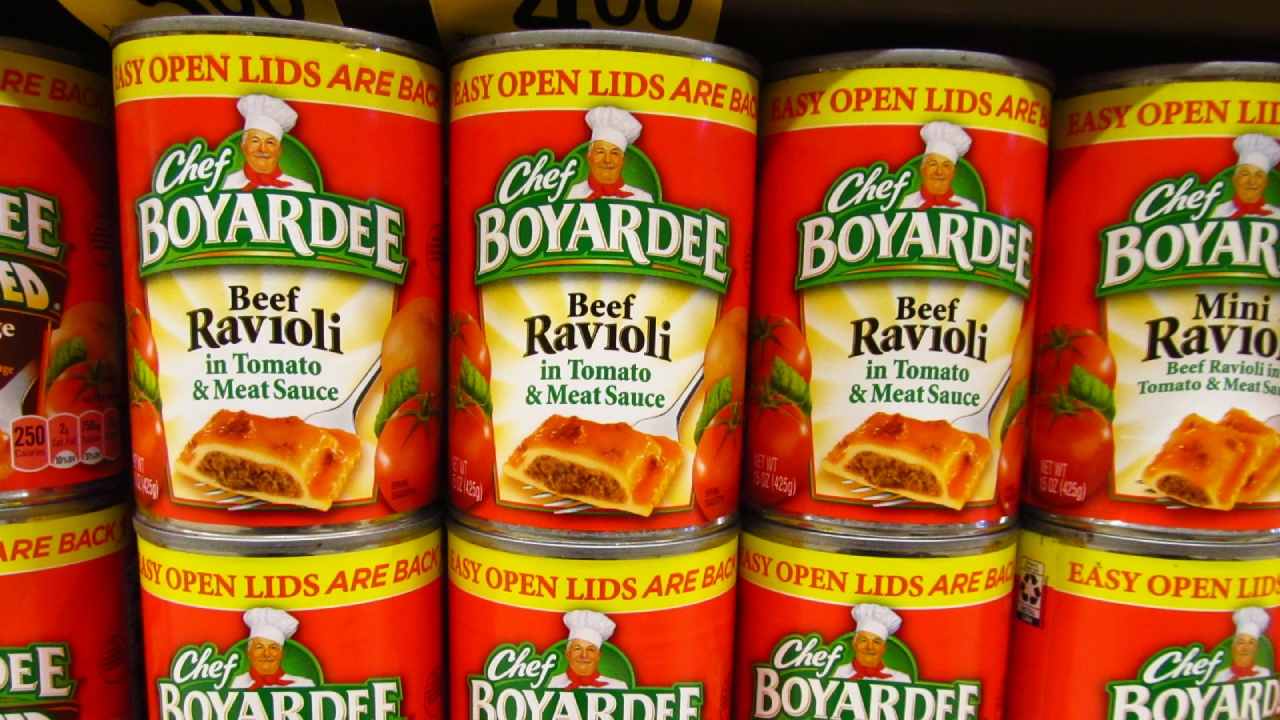 Canned ravioli