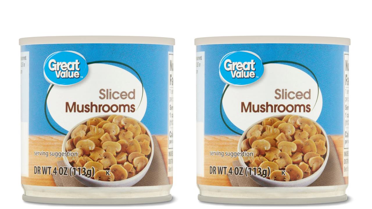 canned sliced mushrooms