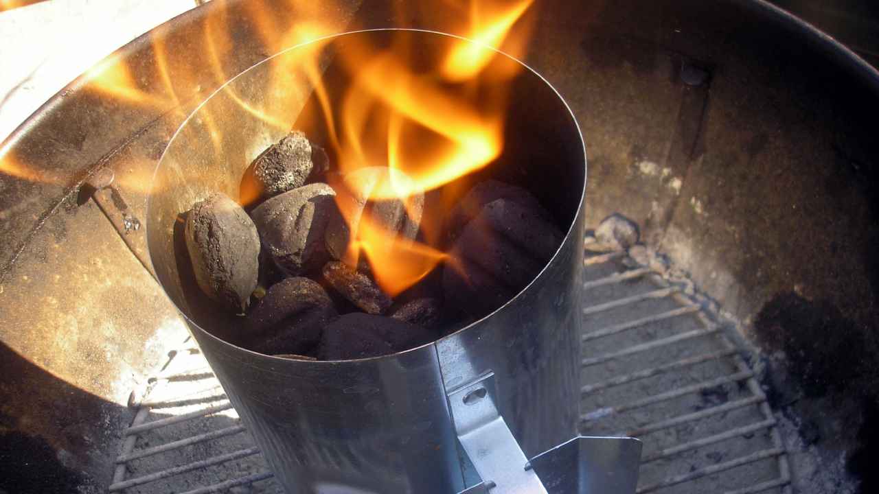 Charcoal as fire starter