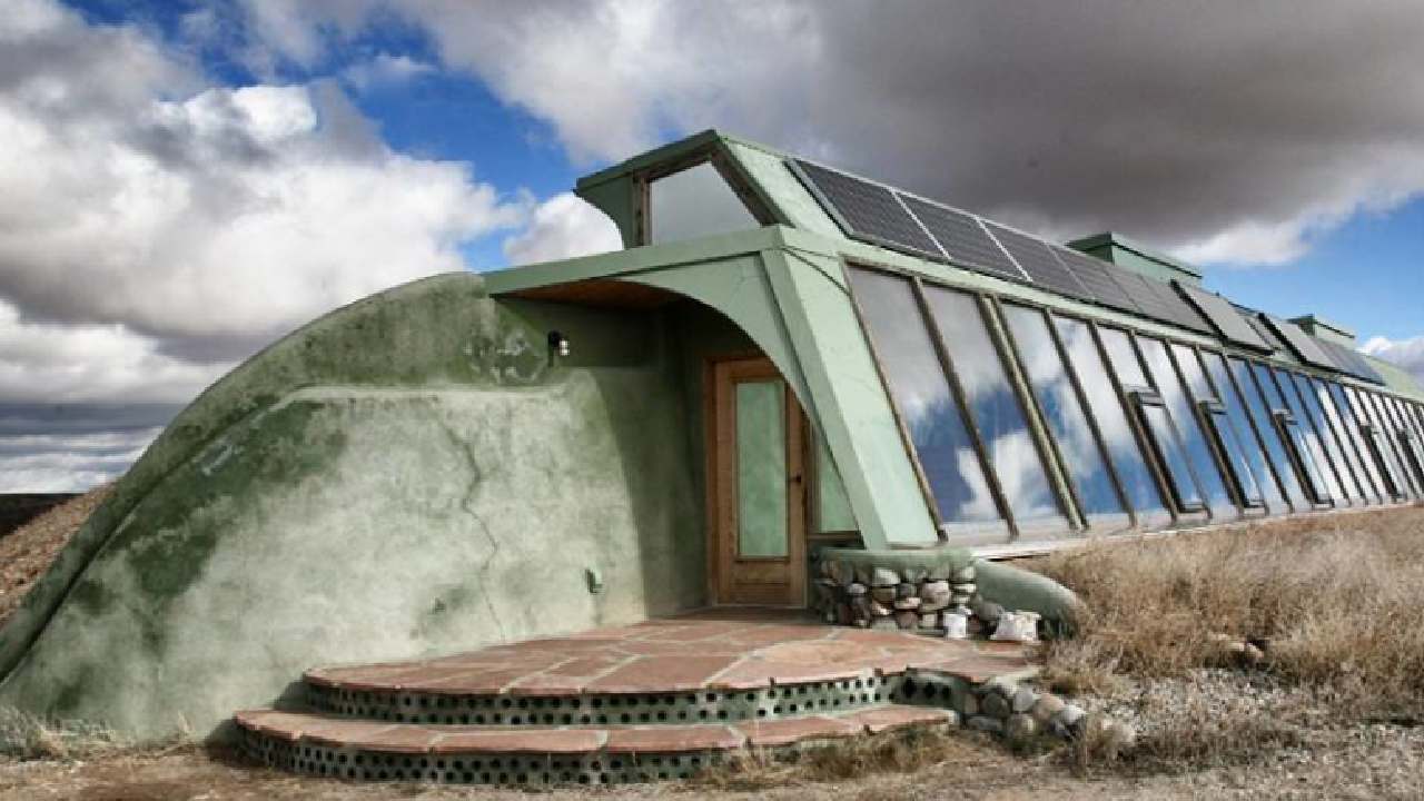Earthship exterior
